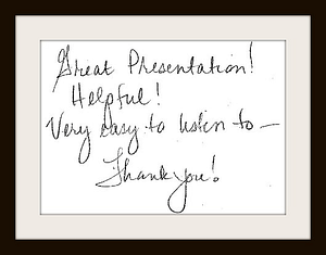 Participant Testimonial